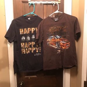 Set of 2 Boys Size 18-20 Short Sleeve Shirts: Duck Dynasty & Fast & Furious